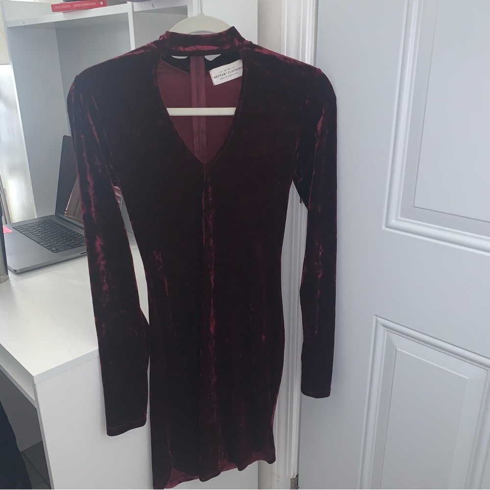 Crushed Velvet Dress